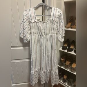 Smocked midi dress